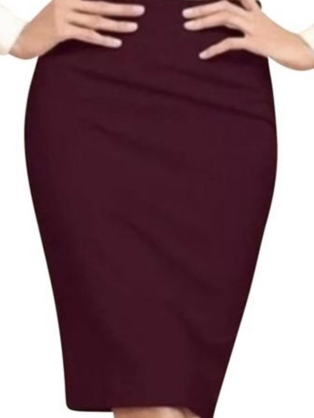 J.Crew Wool Pencil Skirt in Burgundy Size 2 #pencil #workwear